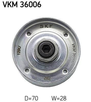 Polea inversión/guía, correa auxiliar servicios SKF ref. VKM 36006